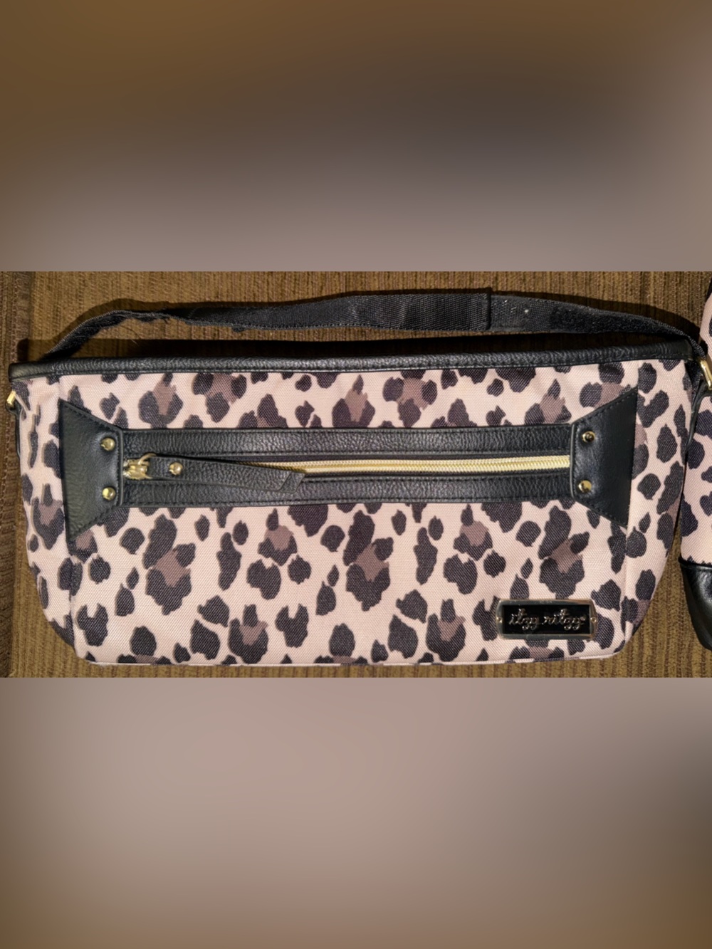 Itzy Ritzy Stroller Caddy/Organizer – Leopard Print